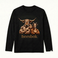Beesbok Muscular Logo on Black Shirt