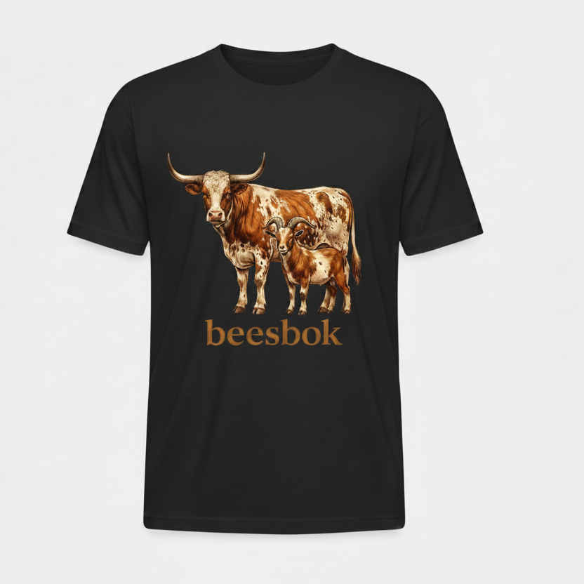 Beesbok Navy Tee with Logo