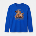 beesbokkie Floral Logo on Blue Shirt