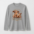 beesbokkie Floral Logo on Grey Shirt
