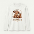 beesbokkie Floral Logo on White Shirt