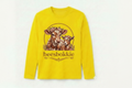 Beesbokkie Floral Logo on Yellow Kids Shirt