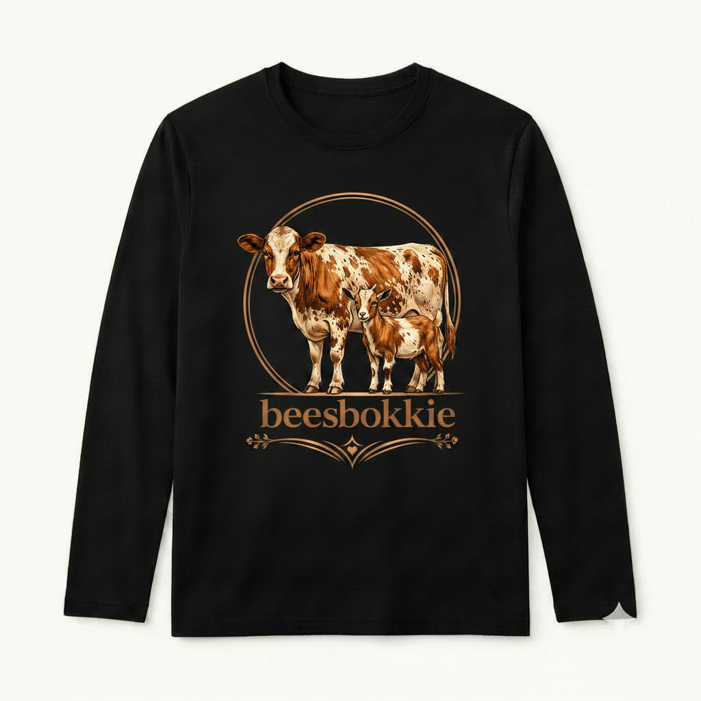 beesbokkie Full-Body Logo on Black Shirt