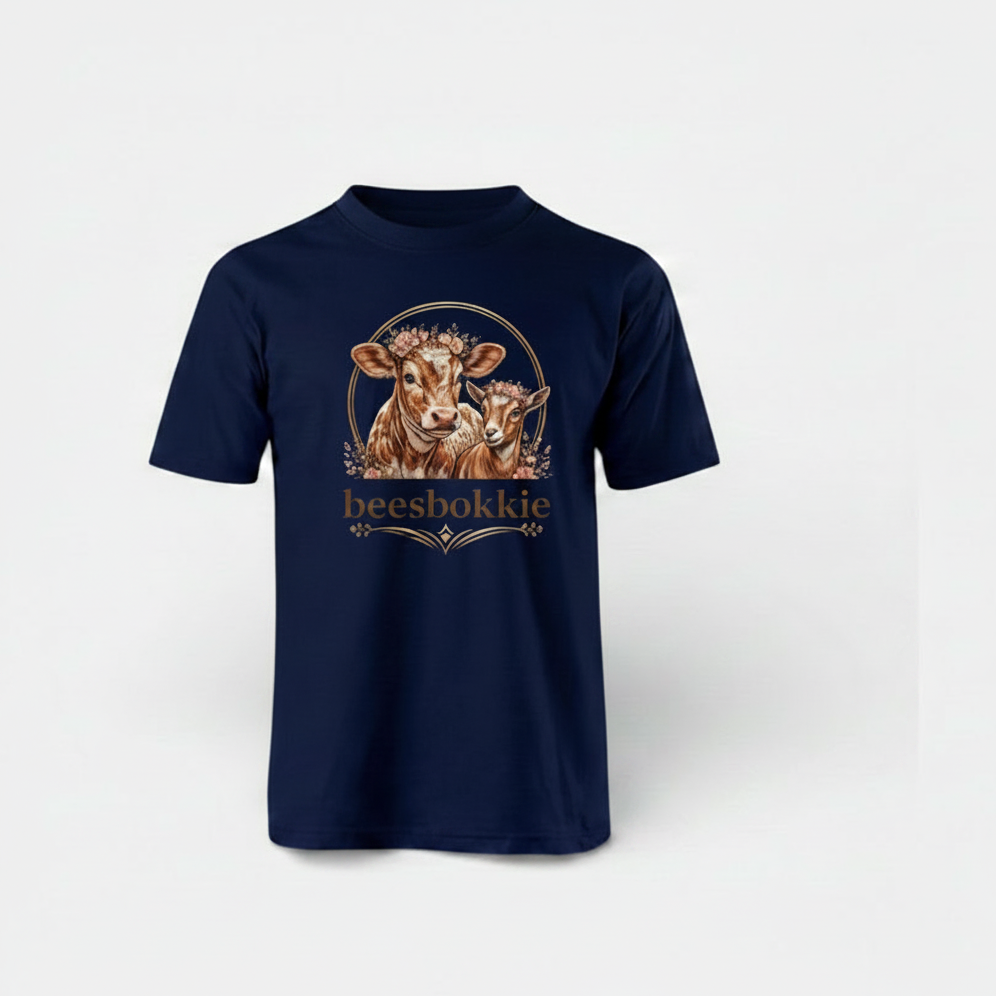 Beesbokkie Navy Tee - Full Logo