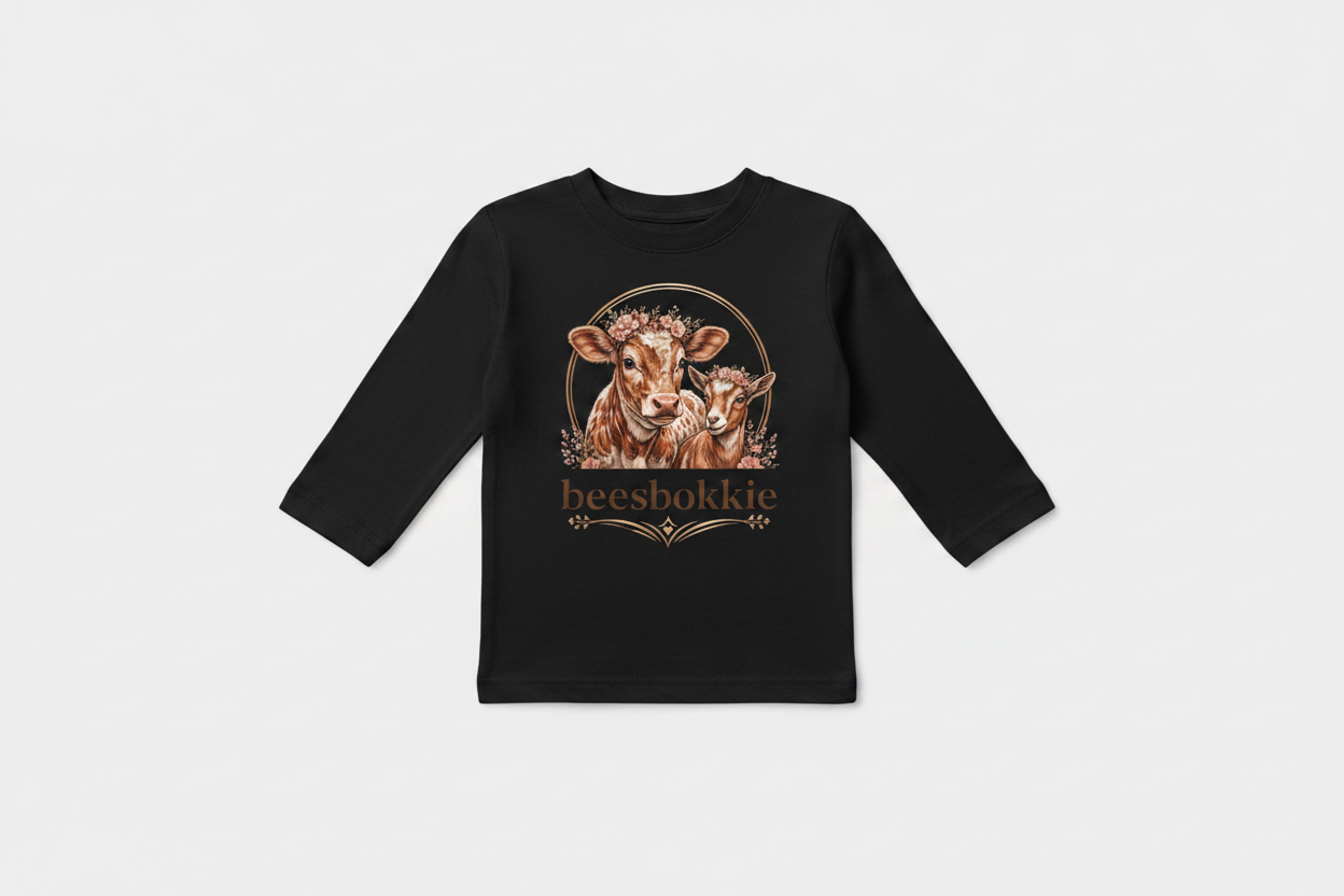 Black Kids Shirt - No Cuffs