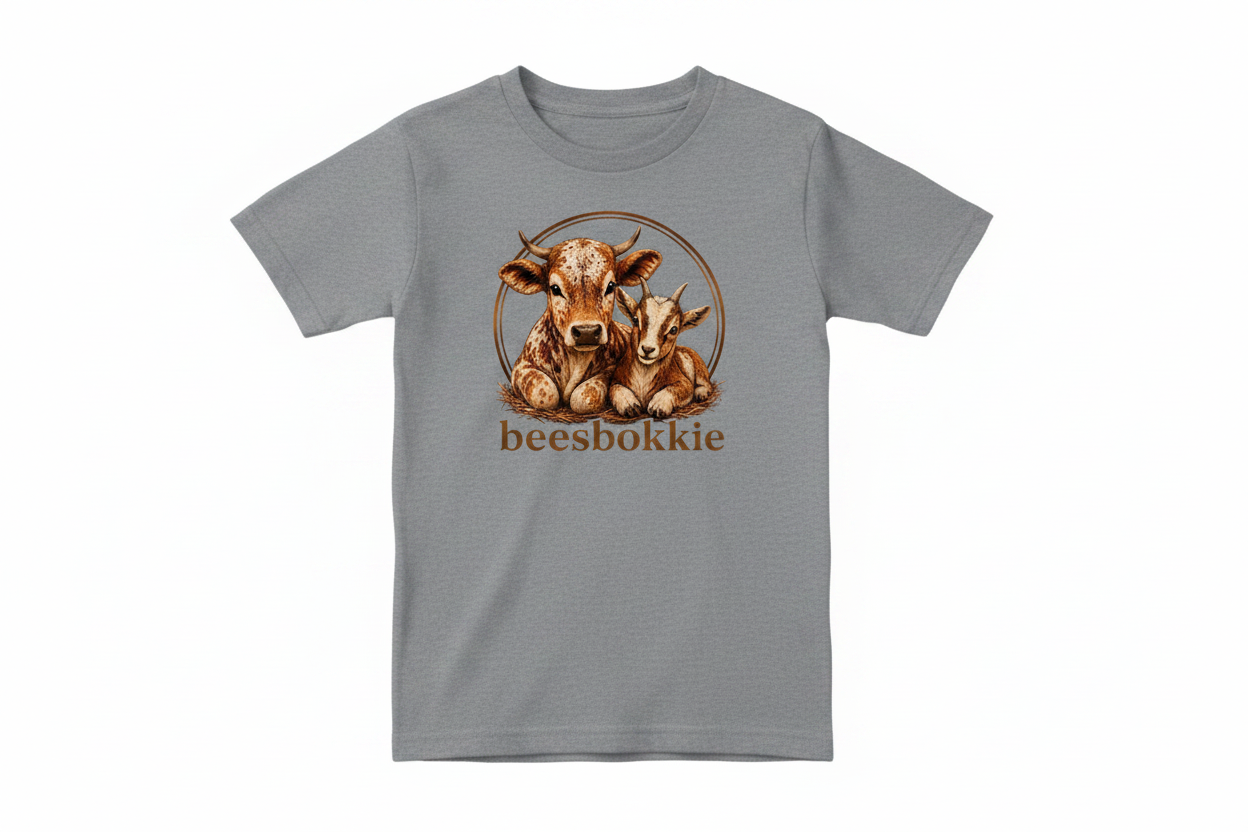 Grey kids beesbokkie tee