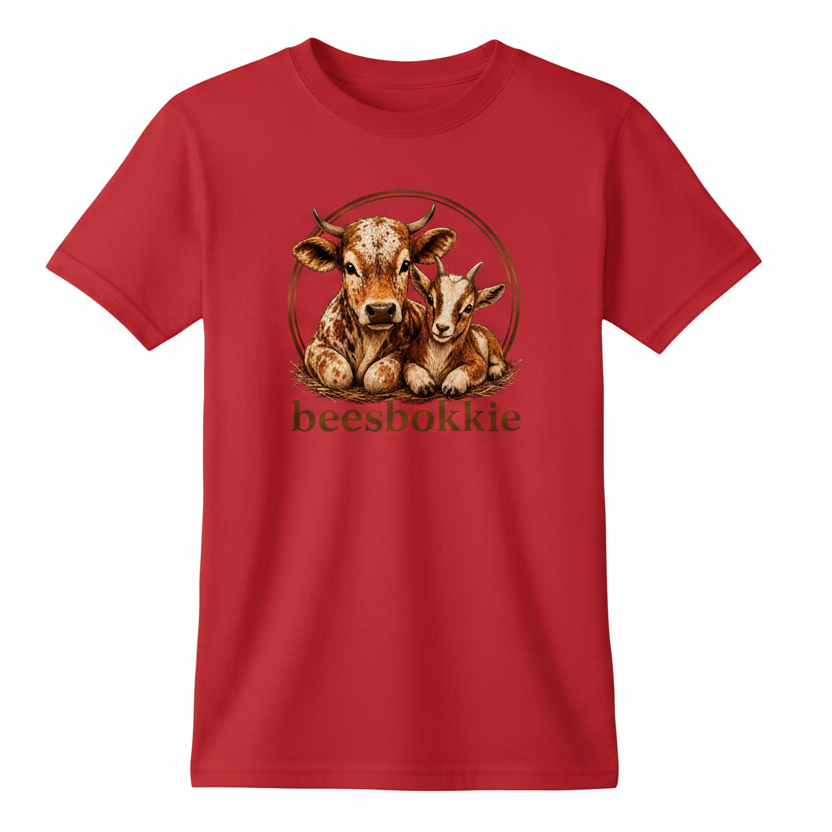 Red kids beesbokkie tee
