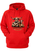 Mens beesbok Hoodie Red