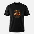 Mens beesbok Short Sleeve - Black