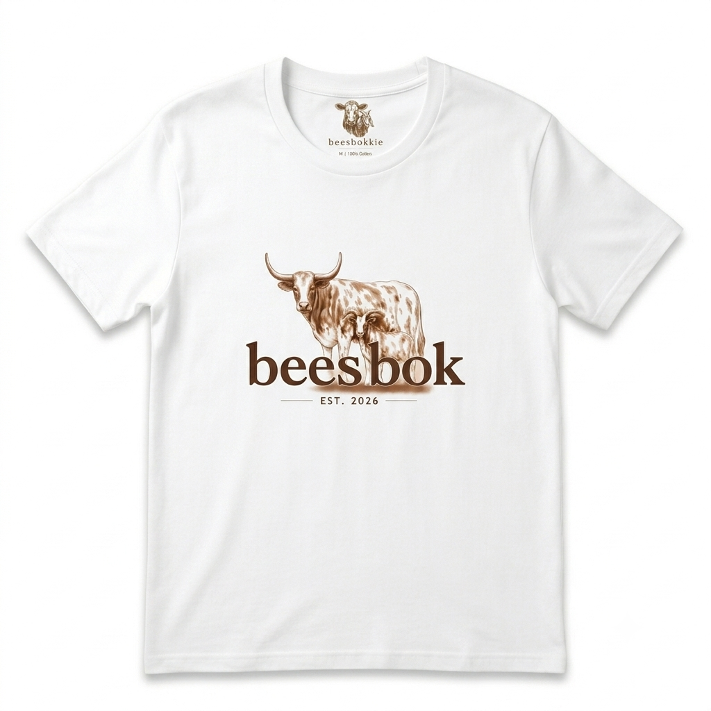 Mens beesbok 2026 Short Sleeve - White
