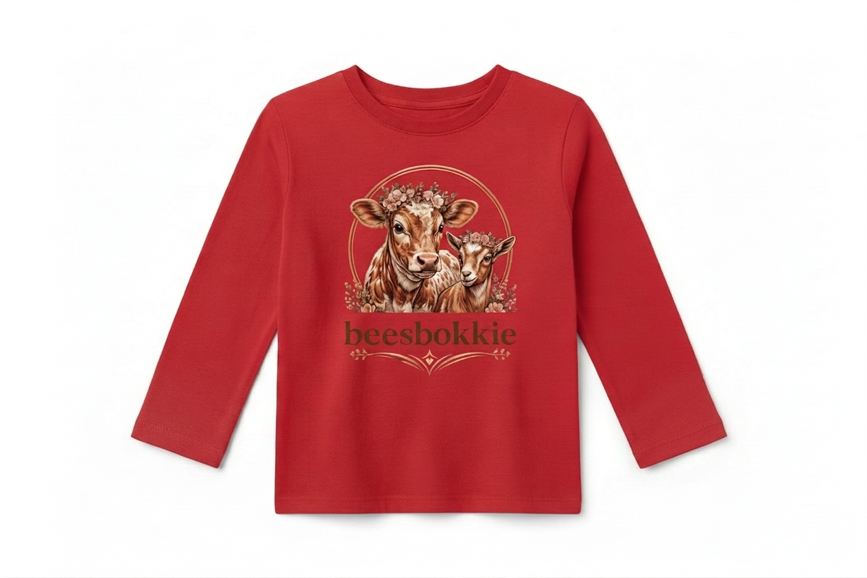 Girls beesbokkie Long Sleeve Shirt - Red