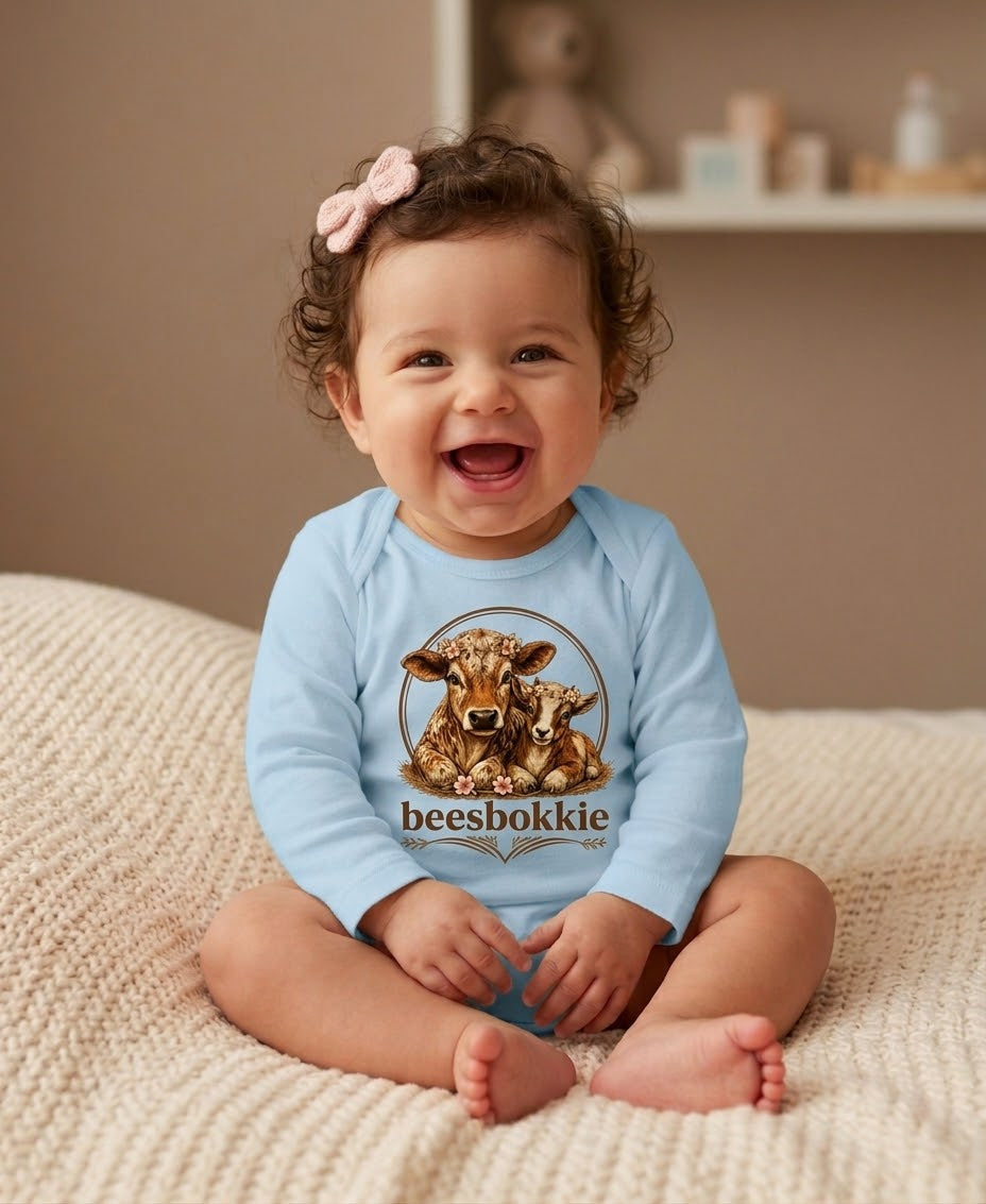 Girls beesbokkie Baby Grow - Blue
