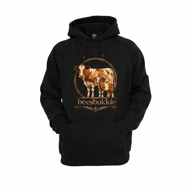 Ladies beesbokkie Classic Hoodie Black