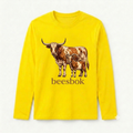 Mens beesbok Classic Long Sleeve Shirt Yellow