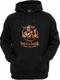 Mens beesbok Hoodie Black