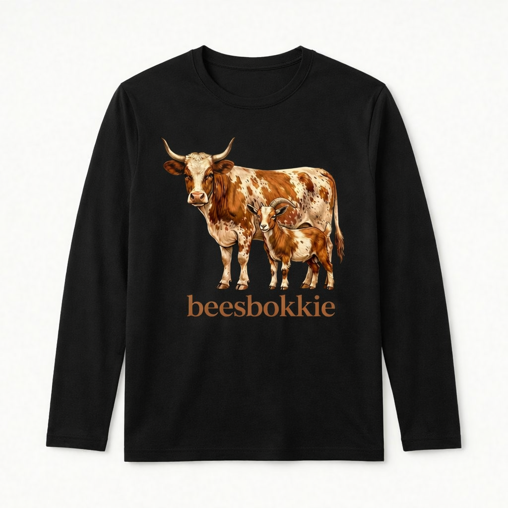 Boys beesbokkie Classic Long Sleeve Shirt – Black