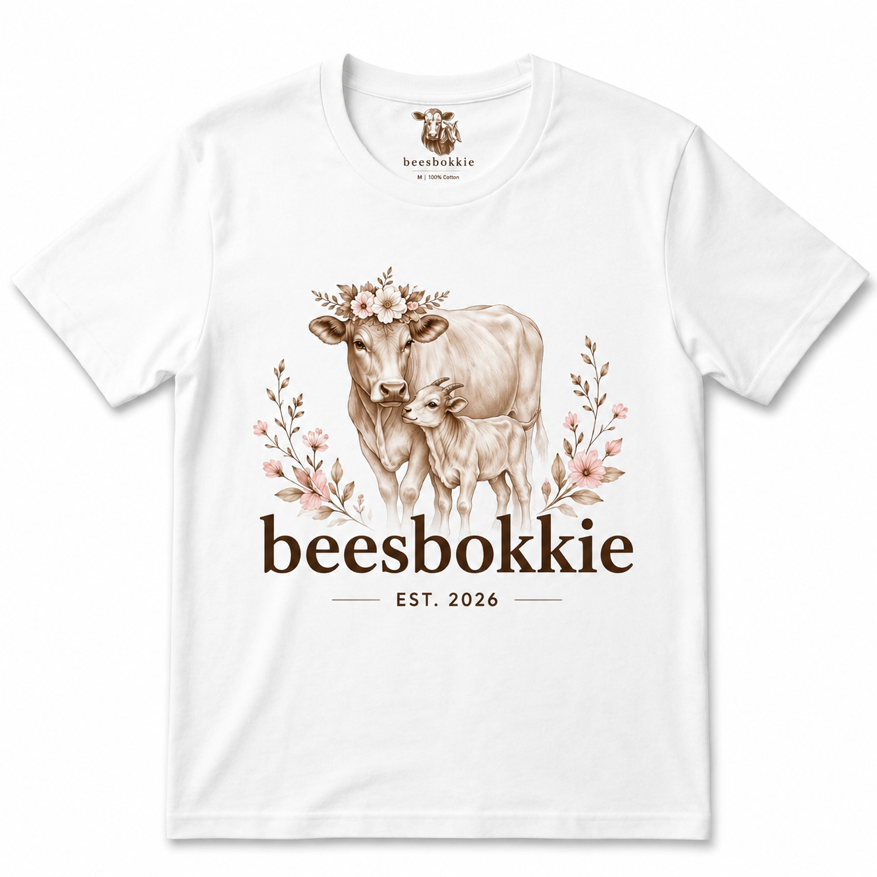 Ladies beesbokkie 2026 Short Sleeve Shirt – White