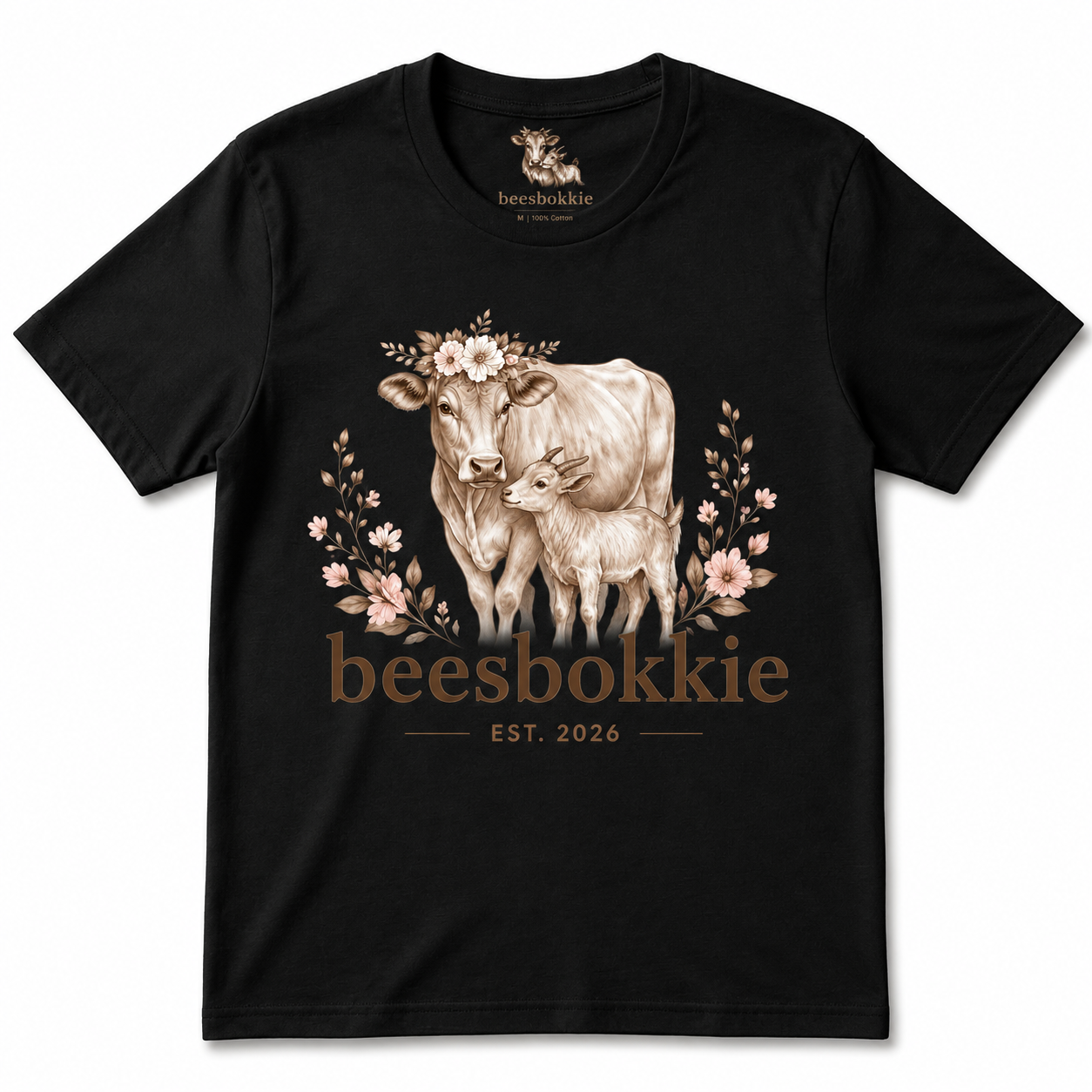 Ladies beesbokkie 2026 Short Sleeve Shirt – Black