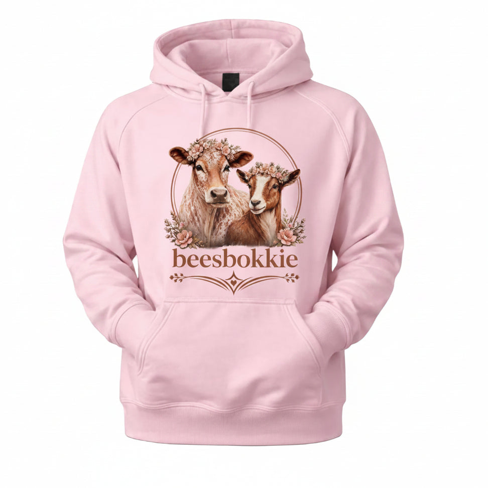 Ladies beesbokkie Hoodie Pink