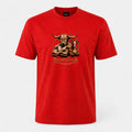 Mens beesbok Short Sleeve - Red