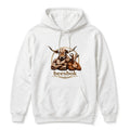 Mens beesbok Hoodie White