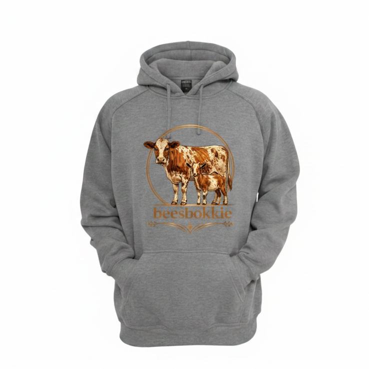 Ladies beesbokkie Classic Hoodie Grey
