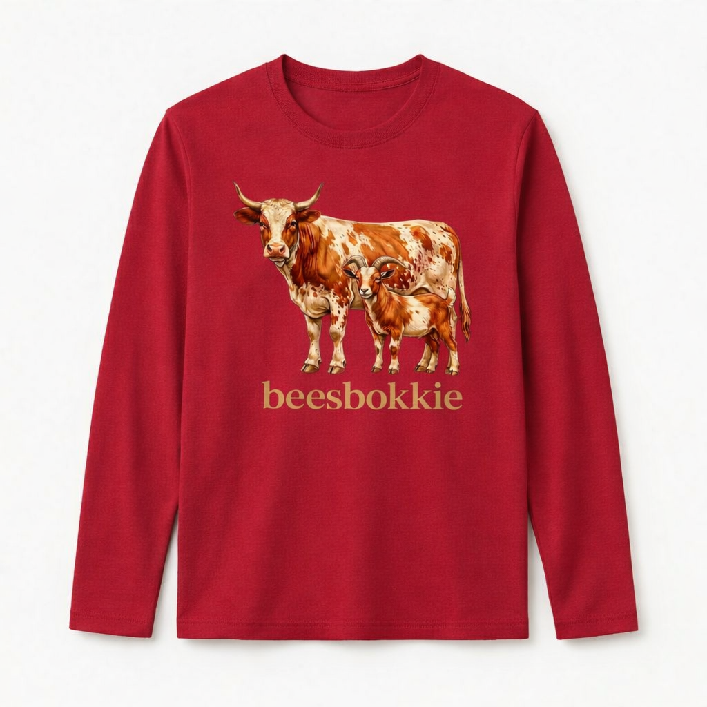 Boys beesbokkie Classic Long Sleeve Shirt – Red