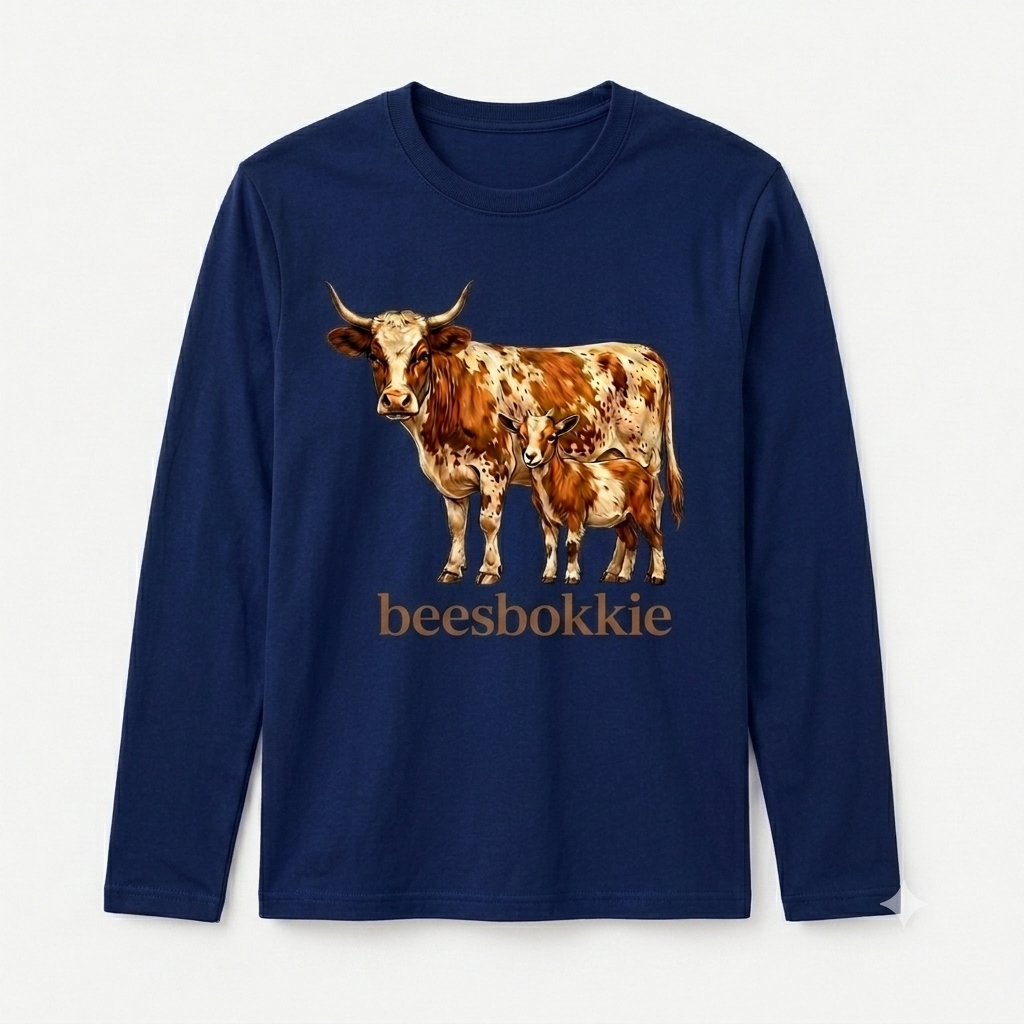 Boys beesbokkie Classic Long Sleeve Shirt – Navy